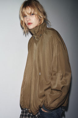 ZW COLLECTION FLUID BOMBER JACKET - Zara фото 3