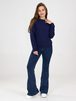 Свитшот женский из футера с начесом Синее Море