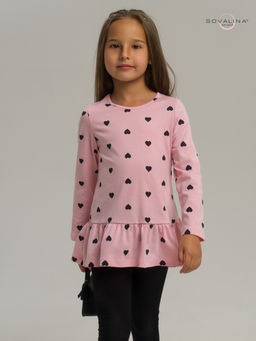 Костюм Алиса черные сердечки на розовом-черная - Sovalina фото 10