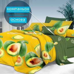 Простыня 2-спальная, сатин Престиж (Авокадо (компаньон)) - Ивановотекстиль фото 4