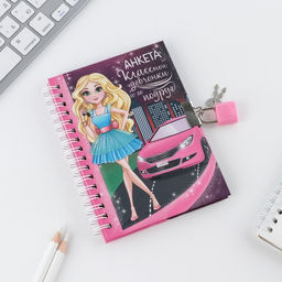 Анкета для девочек на замочке Анкета классной девчонки и ее подруг, А6, твёрдая обложка, 40 листов - Artfox фото 2