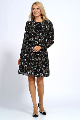 Платье ALANI 2169 черный+цветы - Alani collection фото 2