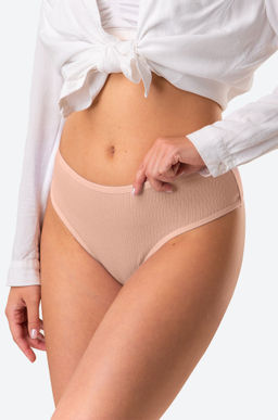 Женские трусы-стринги в рубчик 5 шт. Nicoletta  фото 4