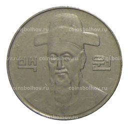 Монета 100 вон 2009 года Южная Корея