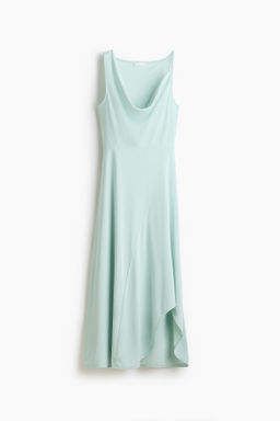 Vestido asim?trico con escote drapeado