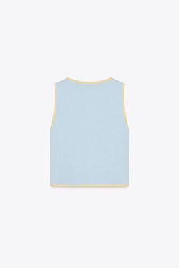 KNIT TOP WITH CONTRAST TRIMS - Zara фото 11
