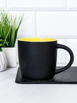 Кружка 400 мл / NQ-1263 Черно-желтый /уп 60/ ПРОМО АКЦИЯ