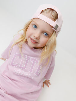 Сиреневый 3206 к645 фуфайка (футболка) для дев Crockid