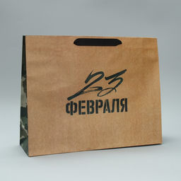 Пакет крафтовый горизонтальный Защитник N1, L 40 х 31 х 11.5 см