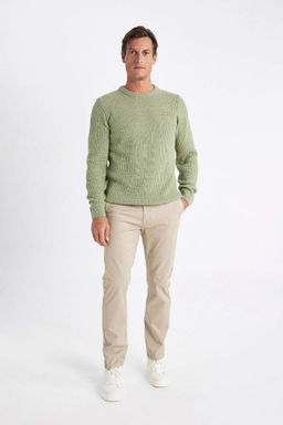 Прямые брюки-чинос из парусины