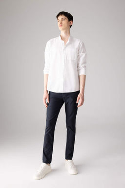 Брюки-чиносы узкого кроя из парусины