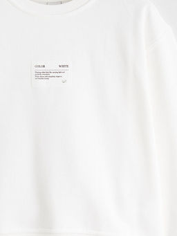 Bisiklet Yaka K?z ?ocuk Sweatshirt