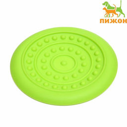 Фрисби НЛО , 18,6 см, жесткая термопластичная резина, зелёный