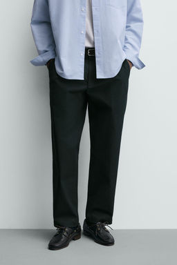 PLEATED TEXTURED TROUSERS - Zara фото 19