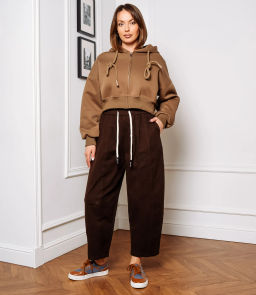 Брюки #КТ5890, шоколадный