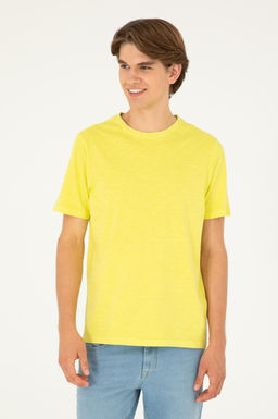 Мужская базовая футболка фисташкового цвета - U.s. polo assn фото 3