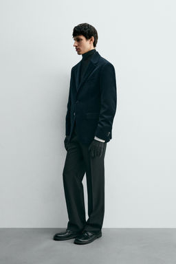 REGULAR FIT VELVET BLAZER - Zara фото 4