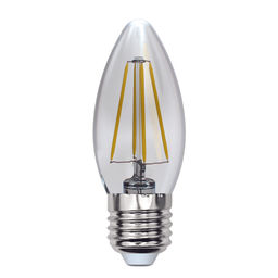 LED-C35-13W/3000K/E27/CL PLS02WH Лампа светодиодная. Форма "свеча", прозрачная. Серия Sky. Теплый белый свет (3000К). Картон. ТМ Uniel.