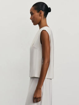 Топ из вискозы прямого кроя / Zarina  фото 4