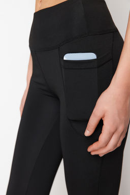 Siyah Scuba/Dalg?c Kumas Rahat Kesim Ispanyol Paca Orme Spor Esofman Alt? THMSS24EA00000