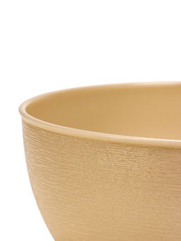 Цена за 3 шт. Горшок для цветов «Фиалочка», 800 мл, d=14 см, h=8 см, пластиковый, бежевый