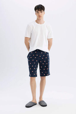 Regular Fit Desenli Cepli Sort Pijama Alt? - Defacto фото 2