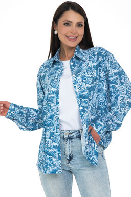 Рубашка Отличная Хит (голубой) - Diolche фото 4