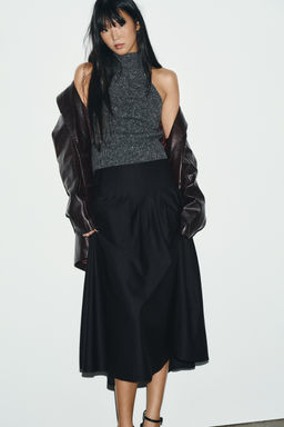 PLEATED MIDI SKIRT - Zara фото 4
