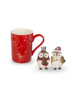 Набор подарочный LET IT SNOW 2пр (кружка + 1 фигурка)