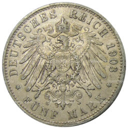 5 марок 1903 года A Германия (Пруссия)