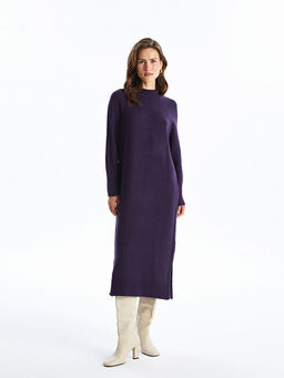 Bisiklet Yaka Kad?n Triko Elbise