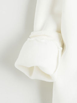 Bask?l? Erkek ?ocuk Kal?n Sweatshirt