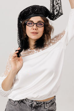 Блуза ANELLI 1790 фарфоровое кружево