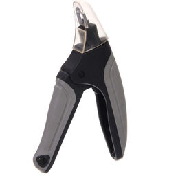 Цена за 2 шт. Когтерез - гильотина для животных "ПРЕМИУМ - МОЙ БРО", прорезиненная ручка, цвет серый/черный, 9*15см