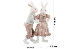 Фигурка декор. 9,5*4,5*14,5 см Танцующие кролики - Elan gallery фото 2