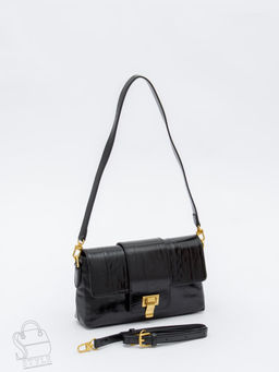 Сумка женская кожаная 6052L black Polina&Eiterou в Новосибирске