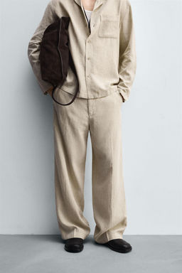 FLOWING LYOCELL-LINEN TROUSERS - Zara фото 2