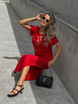 Платье DilanaVIP 2100 красный - Dilana vip фото 6