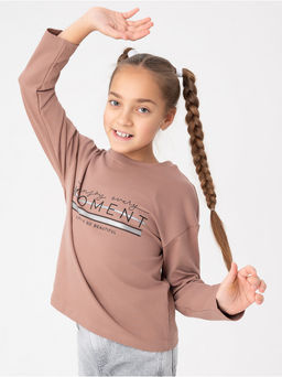 Лонгслив детский "Момент" кофе