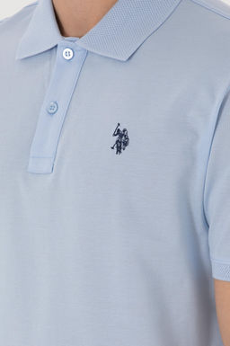Erkek Regular Fit Polo Yaka A__k Mavi Basic Ti__rt - U.s. polo assn фото 7