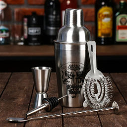 Набор для приготовления коктейлей Король бара: 5 предметов