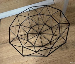 Фруктовница, Ваза для фруктов геометрия 26х26х9см