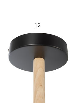 Люстра XA1627B/3, 3×60 Вт, E27, чёрная