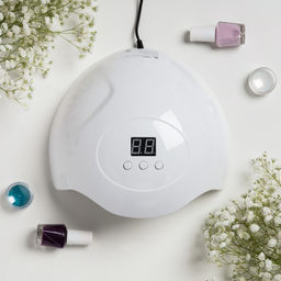 Лампа для маникюра Luazon LUF-06, UV/LED, 15 диодов, 36 Вт, таймер, USB, белая