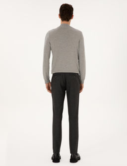 Siyah Slim Fit Kanvas Pantolon - Pierre cardin фото 4