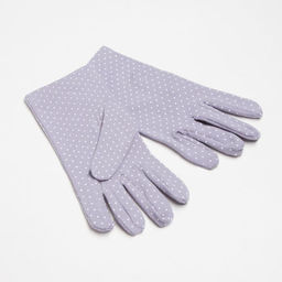 Перчатки женские MINAKU в горох, 22 см, цв. серо-голубой  фото 2