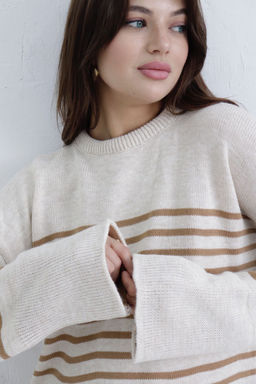 10407 Джемпер удлинённый в полоску - Martichelli фото 5