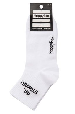 Носки с надписью Happy Fox
