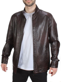 211 BROWN Куртка из эко-кожи мужская