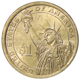 Монета 1 доллар 2015 года P Линдон Джонсон 36-й президент США